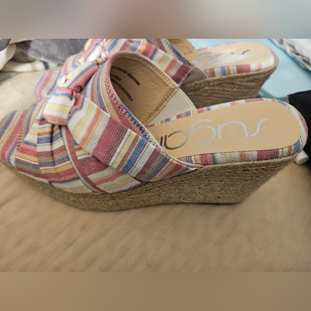Sugar Women Pink Striped Wedges